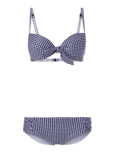S Oliver RED LABEL Bikini Mit Vichy Karo Marine Online Kaufen