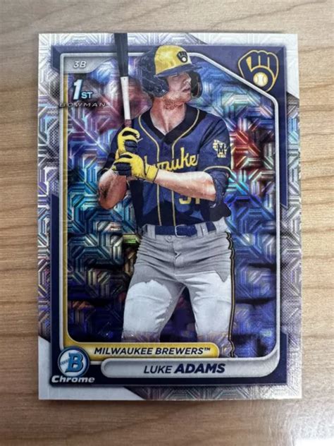 2024 BOWMAN MEGA Box Cromato Luke Adams Mojo Rifrattore Birrifici 1