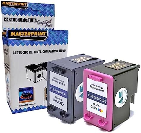 Kit Cartucho de Tinta Compatível para HP 60xl 60 Marca Masterprint para