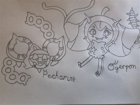 Pecharunt And Ogerpon Doodle By Hamishvshorifficator On Deviantart