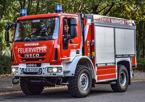 Mannheim City Baden Württemberg Germany Iveco Magirus TLF 3000 With