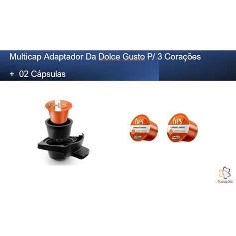 Multicap Adaptador Da Dolce Gusto P Cora Es Escorrega O Pre O