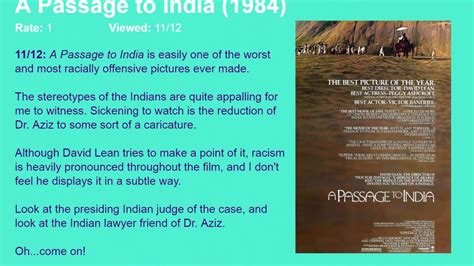 Movie Review A Passage To India 1984 [hd] Youtube