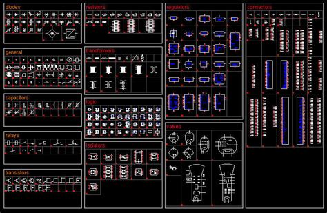 CAD Architect | Cad Drawing Electric Electronic Symbols - Relays