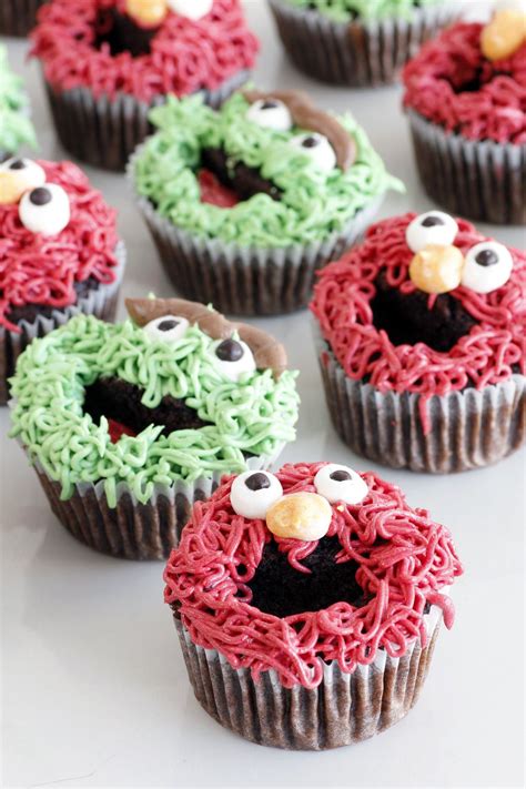 Sesame Street Cupcakes | lil-cookie