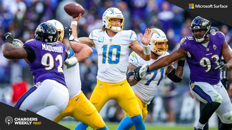 Chargers Weekly Snf Preview As Bolts Host Baltimore