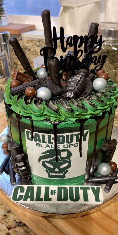 Pin By Misty Huntsman On Birthday Cakes Call Of Duty Cakes Birthday