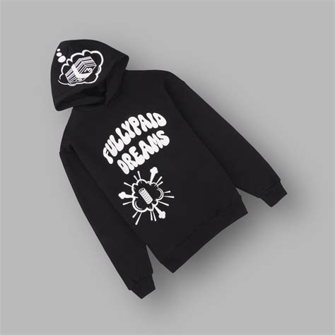 DREAMS HOODIE | BLACK / WHITE – FULLYPAID CLOTHING