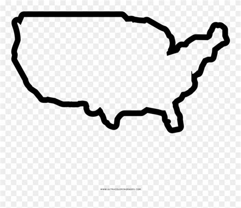 Download United States Map Coloring Page - America Country Outline ...