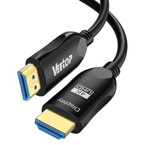 Veetop K Fiber Optic Hdmi Cable Feet Gbps K Fiber Optic