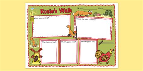 Free Book Review Writing Frame To Support Teaching On Rosie S Walk