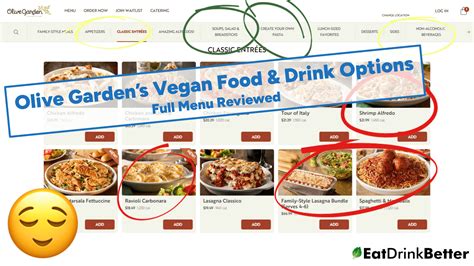 Olive Garden Vegan Food Drinks 2023 Menu Options