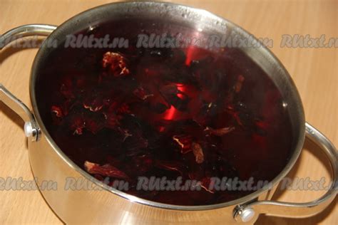 Холодный чай каркаде: 5 фото в рецепте