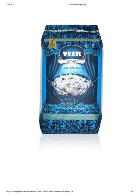 VEER ROZANA LONG GRAIN RICE 30 KG JioMart