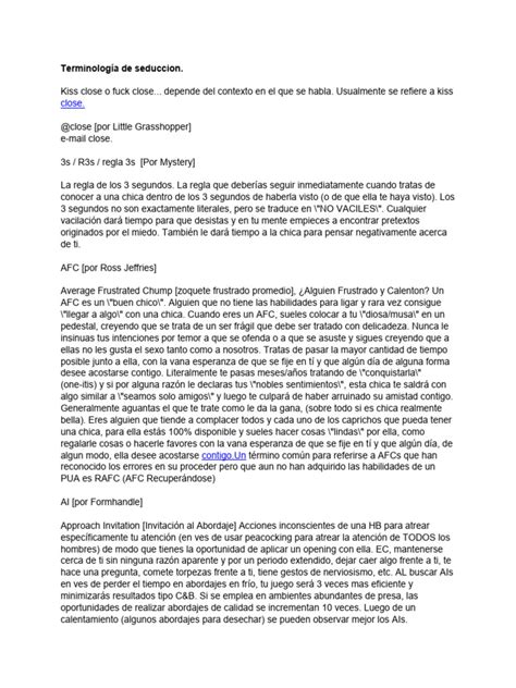 Terminología de Seduccion | PDF