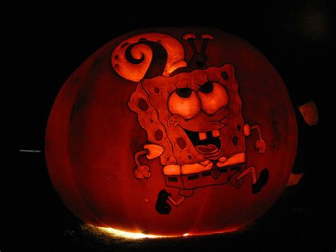 Spongebob and Gary Pumpkin | Pumpkin Carving Art | Know Your Meme