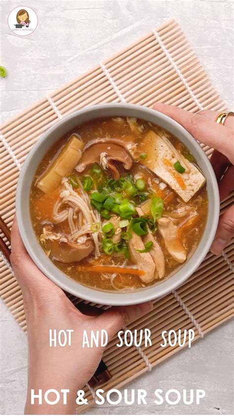 HOT AND SOUR SOUP Hot And Sour Soup Asian Recipes Food Videos Cooking