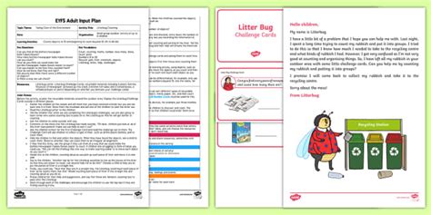 Eyfs Litterbug Counting Adult Input Plan And Resource Pack Hot Sex