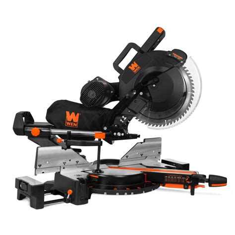 WEN 15 12 In Dual Bevel Sliding Compound Miter Saw With Laser