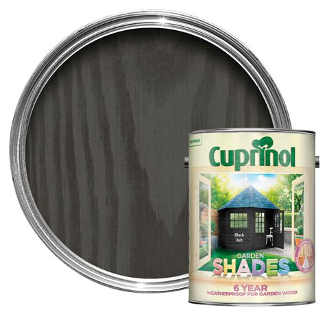 Cuprinol Garden Shades Black Ash Matt Wood Paint 5l Departments Diy