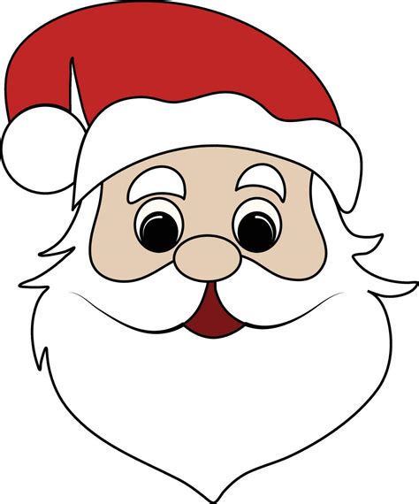 Santa Claus Face For Designing Vector Art At Vecteezy