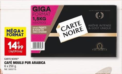 Promo Carte Noire Caf Moulu Pur Arabica Chez Aldi