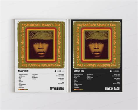 Erykah Badu Posters Mama S Gun Poster Erykah Badu Etsy