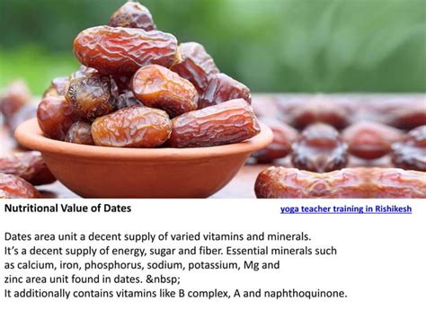 Dates- health benefits and more! | PPT