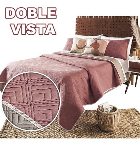 Edredon Ligero Individual Doble Vista Novo Deep Rose Vianney