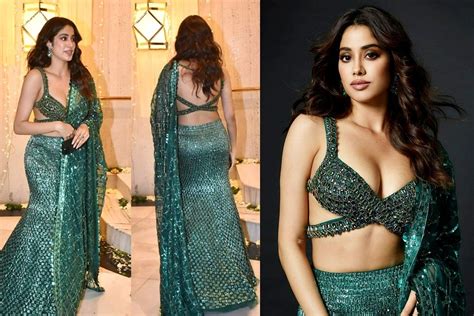 Janhvi Kapoor Steals The Show In Sultry Mermaid Lehenga With Hot Cut Outs At Manish Malhotra