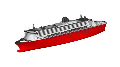 Obj File Queen Mary Luxury Cruise Ship 👸・model To Download And 3d Print