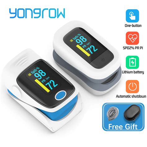 Yongrow Medical Finger Pulse Oximeter Blood Oxygen Saturation Meter