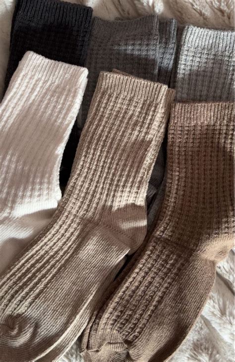 Fall Socks Cozy Socks Winter Socks Winter Wear Neutral Socks Beige