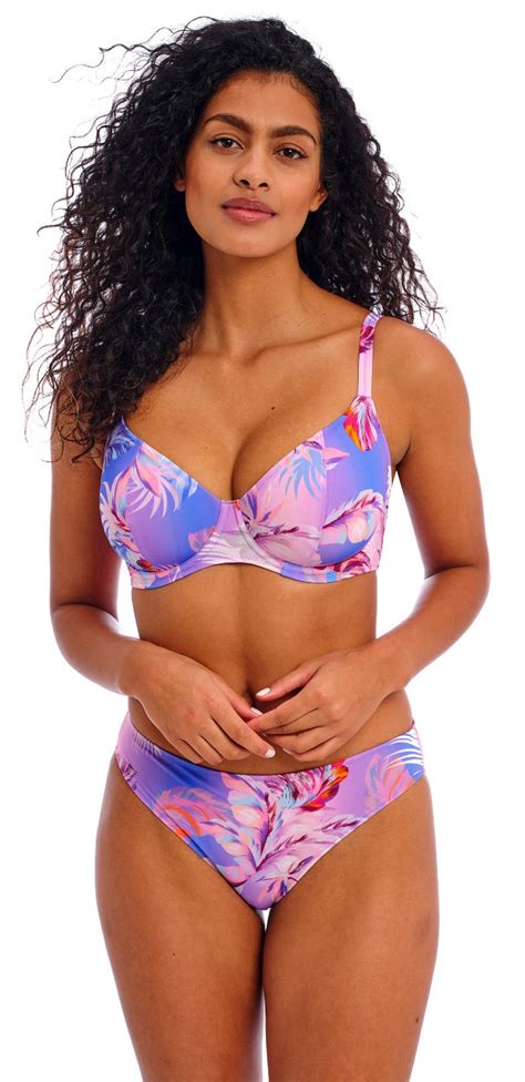 Freya Miami Sunset Padded Plunge Halterneck Bikini Bracassis