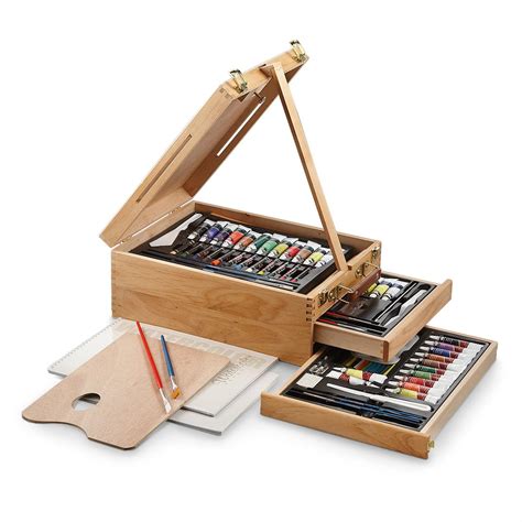 104-Pc. Deluxe All Media Easel Art Set - 231377, Toys at Sportsman's Guide