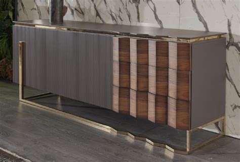 Casa Padrino Luxus Sideboard Grau Braun Gold X X H Cm