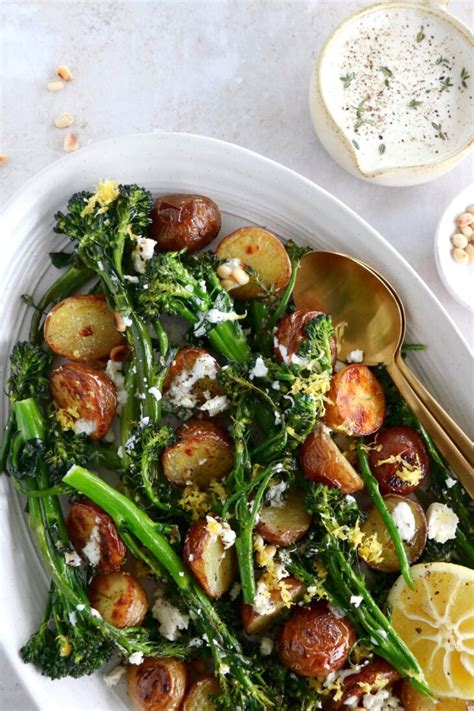 Lemony Roasted Broccolini And Potatoes Del S Cooking Twist