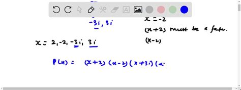 SOLVED Write The Simplest Polynomial Function With The Given Roots 2