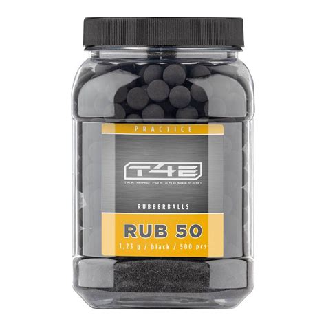 Umarex T4E Ammo bb s Practice Rubber Pellets 50 500 Pack Black