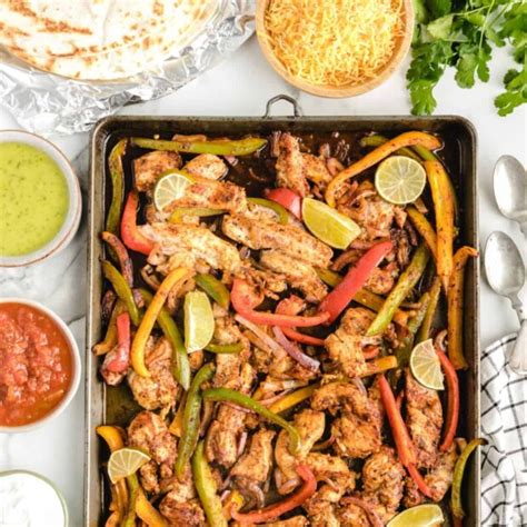 Chicken Fajitas Sheet Pan Recipe Quick And Easy Dinner Princess Pinky Girl