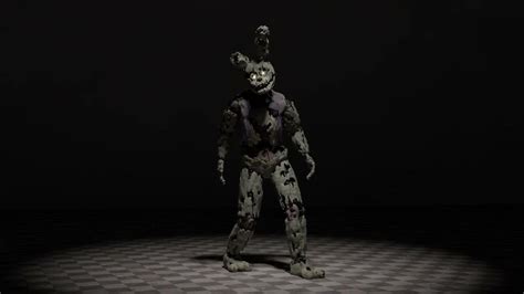 Realistic Springtrap Animation Test Model By Tarcean Youtube