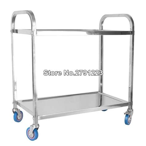 Commercial Stainless Steel Tiers Utility Cart Trolley Serving Cart