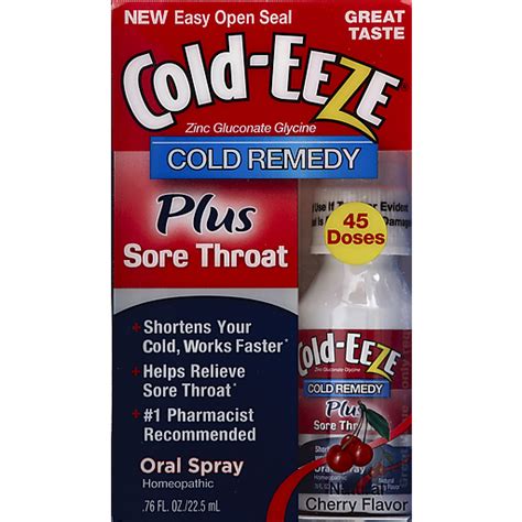 cold eeze cold remedy oral spray natural cherry buehlers