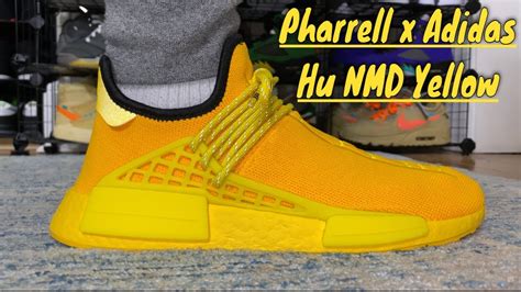 Pharrell X Adidas NMD Hu Yellow Review On Foot YouTube