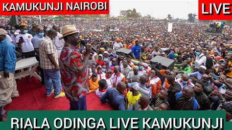 Tight securíty in kamukunji Raila Odinga live kamukunji today Azimio