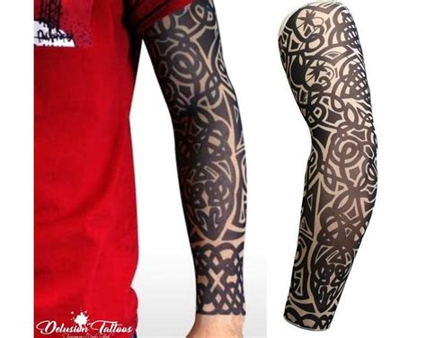 46 Sheets Full Arm Skull Temporary Tattoos For Men Half Arm Shoulder