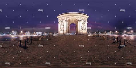 360° view of Arc De Triomphe - Alamy