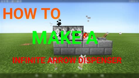 How To Make A Infinite Arrow Dispenser Youtube