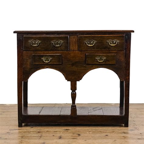 Small Georgian Antique Oak Dresser Base M Penderyn Antiques