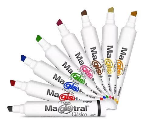 Magistral 8 Colores Marcadores Plumones Pizarron Blanco Mercadolibre